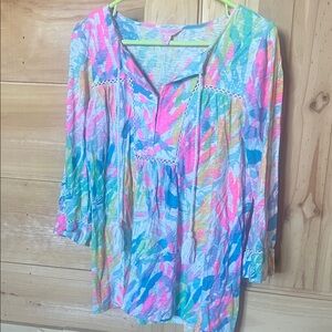 Lilly Pulitzer Multicolor Tunic Top
